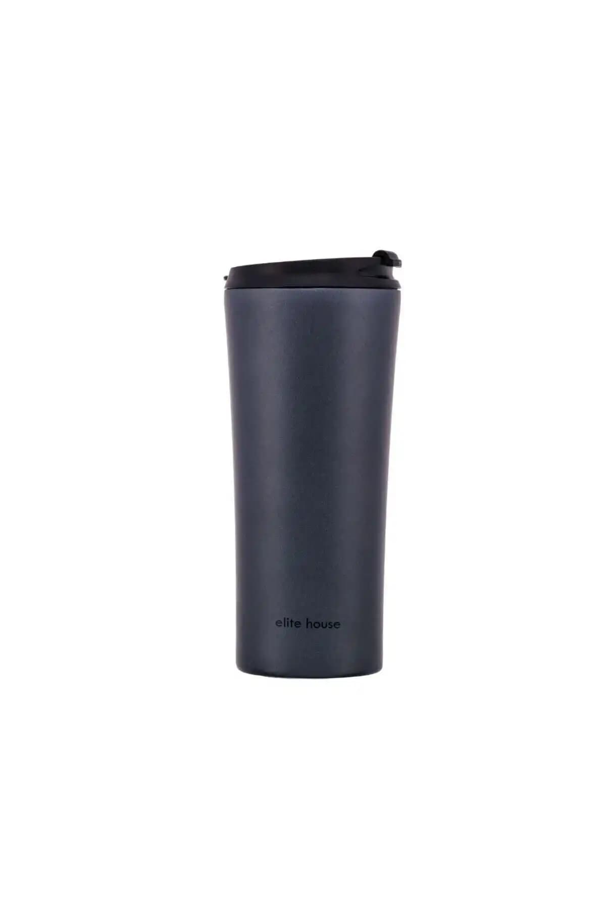 Elite House Günlük 400 ml Sıcak Soğuk Füme Termos Bardak Modern ve Dayanıklı Tasarım