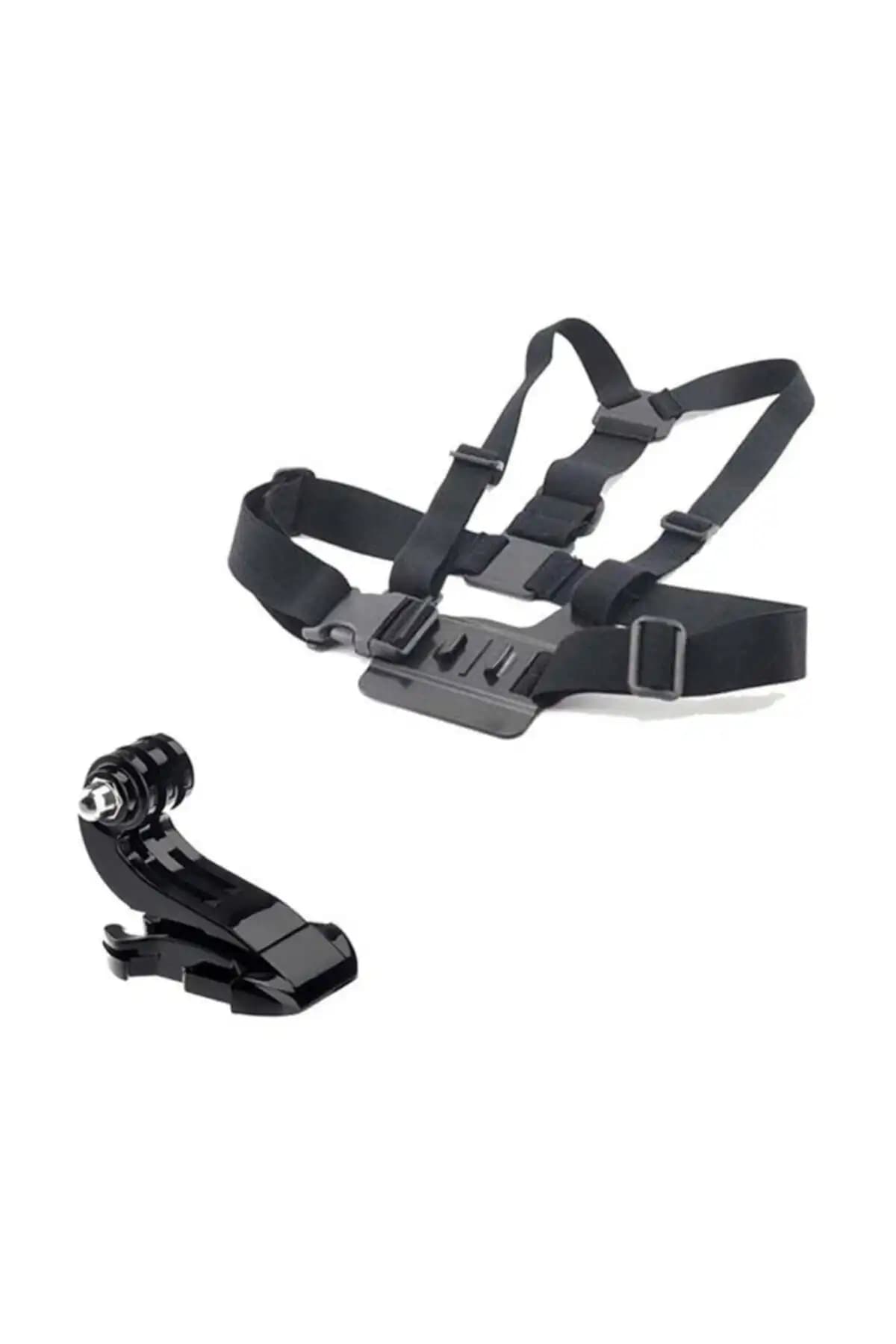 GoPro Uyumlu Göğüs Bandı ve J-Hook Askısı: Dayanıklı ve Ayarlanabilir Spor Aksesuarı