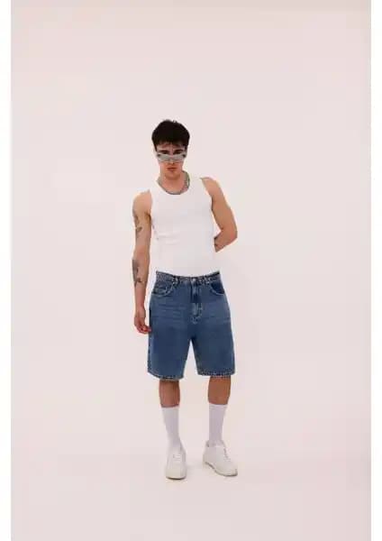 Habbe Erkek Beyaz Fitilli Tanktop Sporcu Atlet - Rahat ve Şık Günlük Kullanım İçin