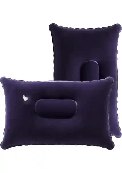 Kadife Kaplı Şişme Yastık: Kamp ve Seyahat İçin Konforlu ve Pratik Çözüm