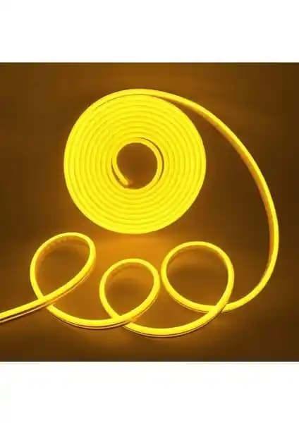 Bakio 12V Amber Neon LED Şerit: Estetik ve Esnek Atmosfer Aydınlatma Çözümü