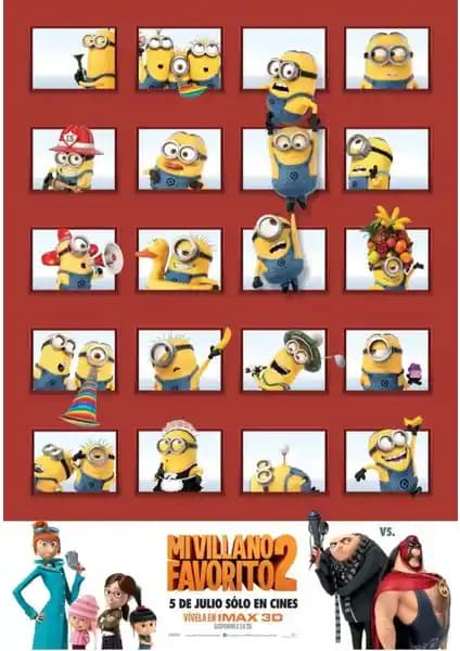 Despicable Me 2 Temalı Poster: Estetik ve Dayanıklı Ev Dekorasyonu İçin Uygun