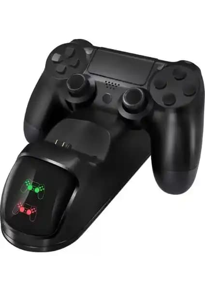 Hobimtek PS4 Dualshock Kontrolcü Şarj İstasyonu ve LED Göstergeli Pratik Tasarım