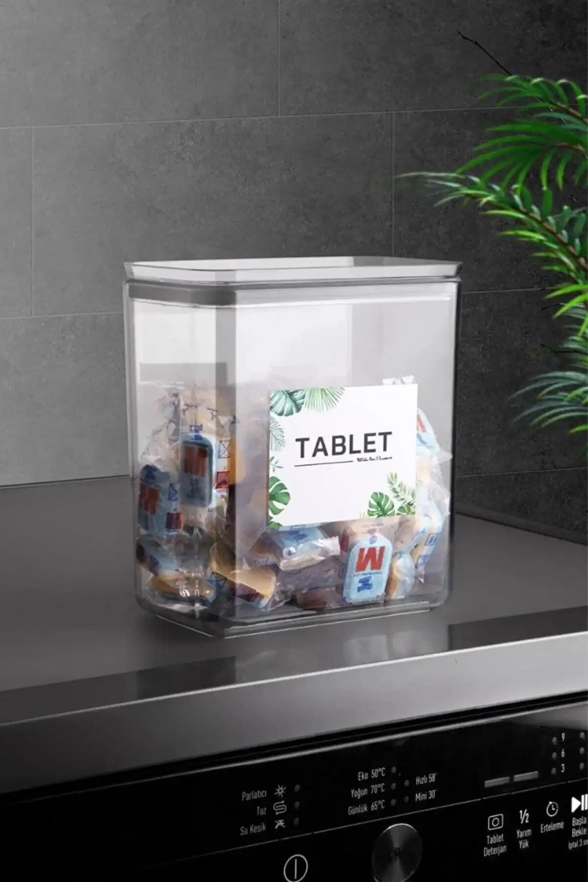 Comprox 2,2L Dikdörtgen Banyo Saklama Kabı Modern ve Dayanıklı Tasarım