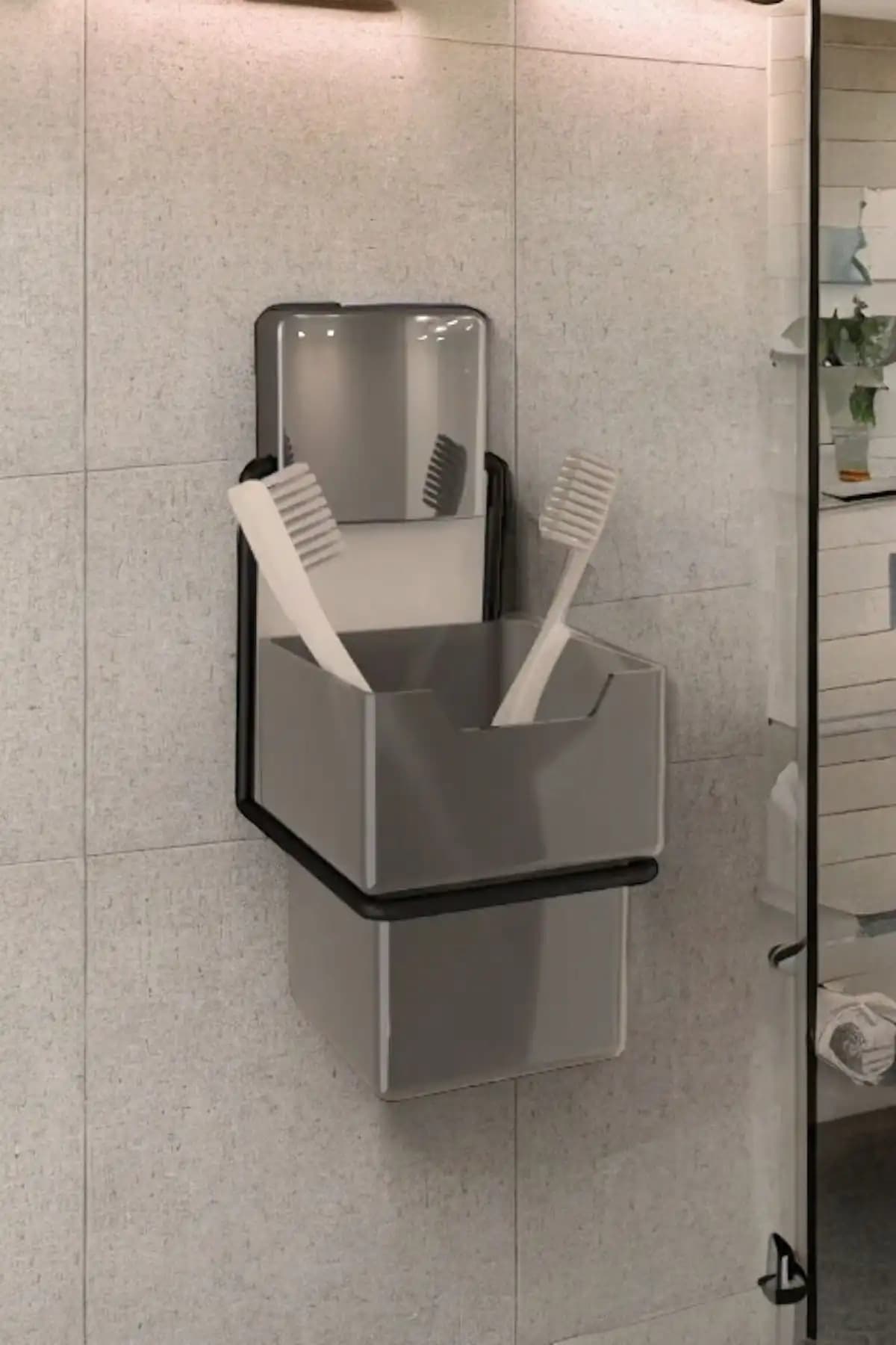 Decorev Lüks Diş Fırçalık Modern ve Dayanıklı Banyo Aksesuarı Trendyol'da