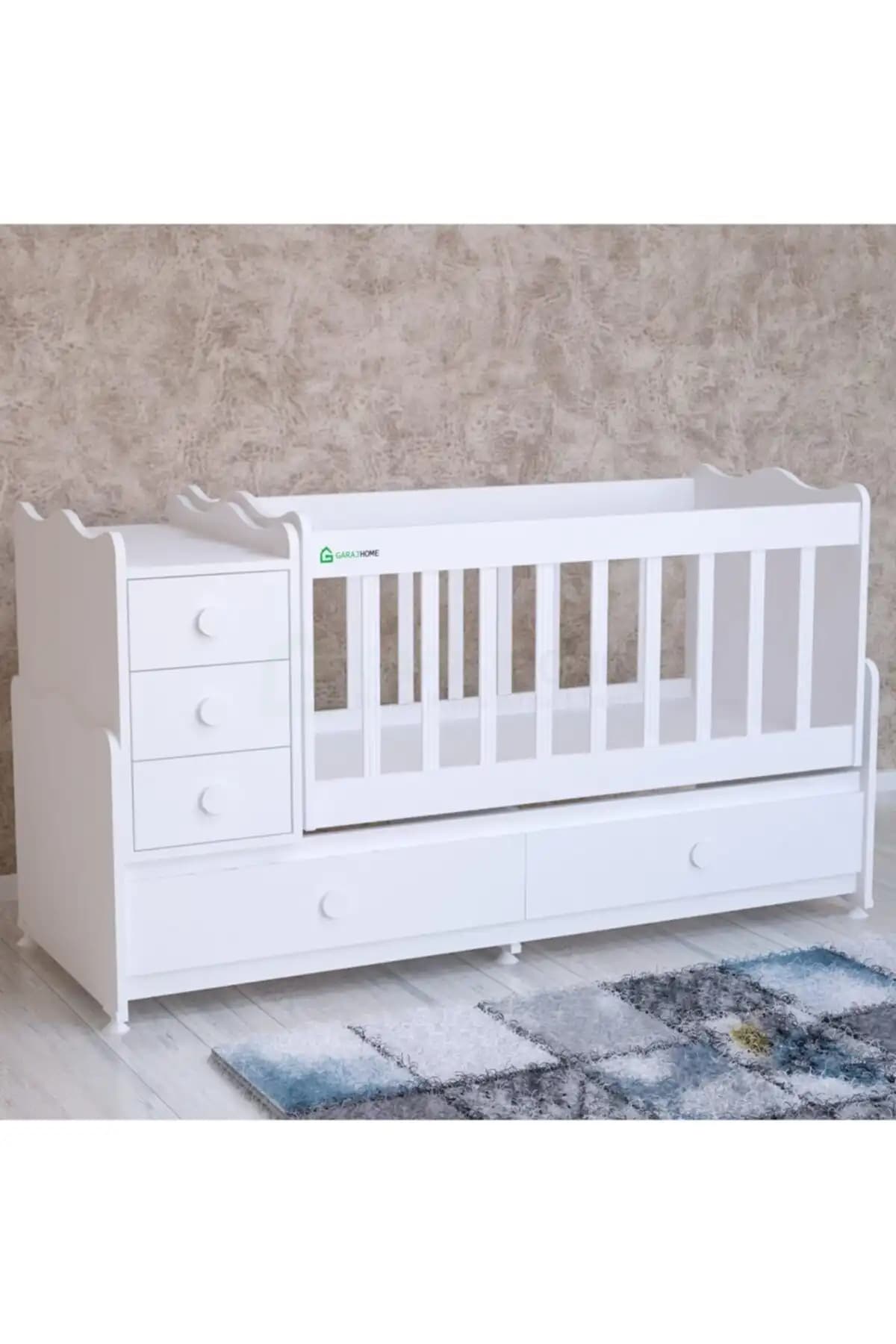 Garaj Home Beyaz Melina Bebek Beşiği: Modern ve Fonksiyonel Tasarım Özellikleri