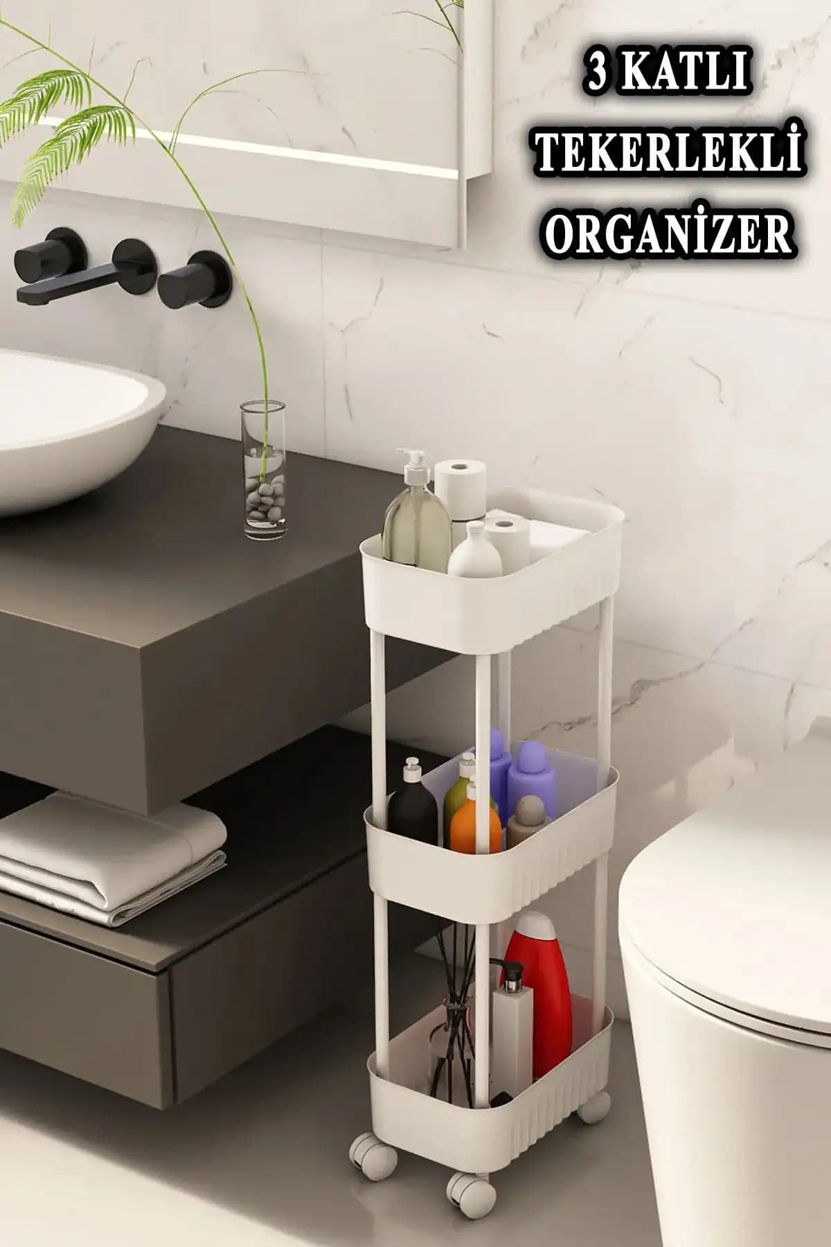 Vigentino Lizbon Çok Amaçlı 3 Katlı Banyo Düzenleyici Dolap Özellikleri ve Kullanım Alanları
