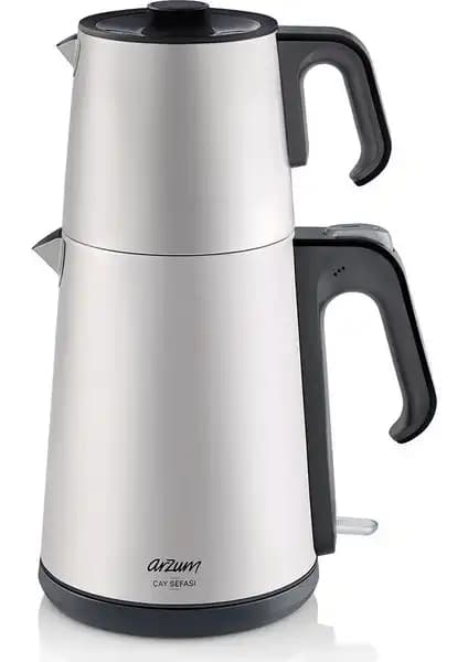 Arzum AR3069 Inox Çay Makinesi: Modern Tasarım ve Yüksek Performanslı Mutfağınız İçin