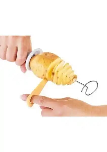 Cansa Spiral Patates Dilimleyici: Evde Pratik ve Eğlenceli Patates Kesimi Aracı