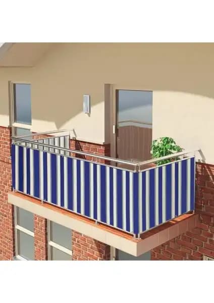 Altın Pamuk Balkon Demiri Perdesi Karşılaştırması Kahve-Krem ve Mavi Renk Seçenekleri 2