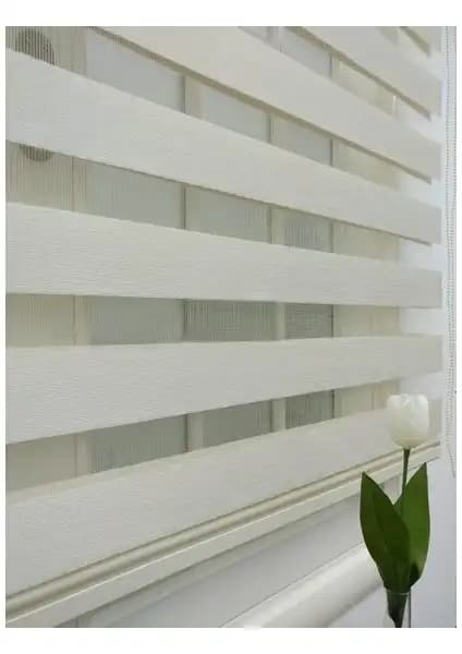 Asy Home Ekru Bambu Zebra Perde ve Blind-X Gri Bambu Stor Zebra Perde Karşılaştırması 1