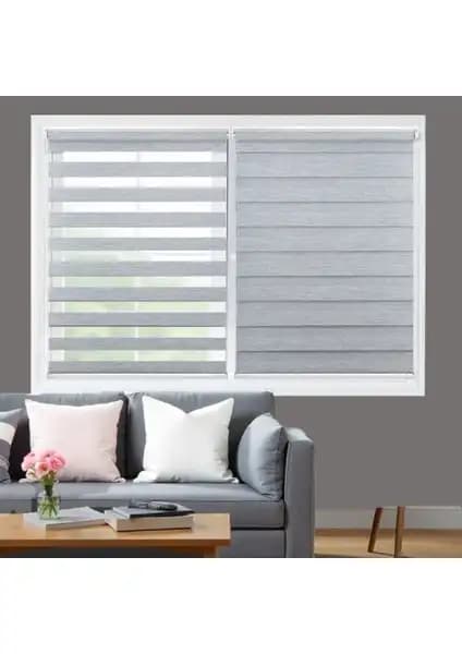Asy Home Ekru Bambu Zebra Perde ve Blind-X Gri Bambu Stor Zebra Perde Karşılaştırması 2