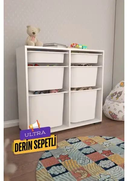 Bofigo 9 Sepetli Dolap ile Pratico Carla Beyaz Ultra Derin Sepetli Dolap Karşılaştırması 2