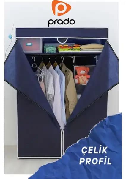 Burak 12 Raflı Çift Yandan Bez Dolap ve Prado Basic Çelik Profil Bez Dolap Karşılaştırması 2