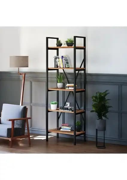 Ceramical 5 Raflı Metal ve KTS2 Modern 5 Raflı Kitaplık Karşılaştırması 1