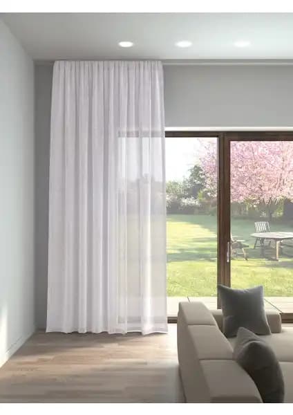 Demor Home ve Perle Beyaz Keten Görünümlü Tül Perdelerin Detaylı Karşılaştırması 2