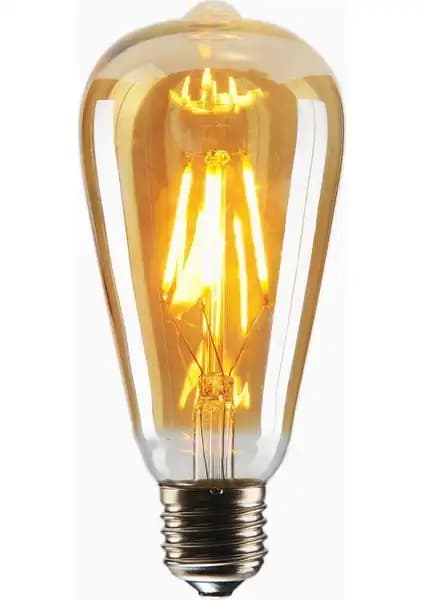 Edison Rustik Led Ampül E27 Duy ve St64 Flamanlı 4W Led Ampul Karşılaştırması 2