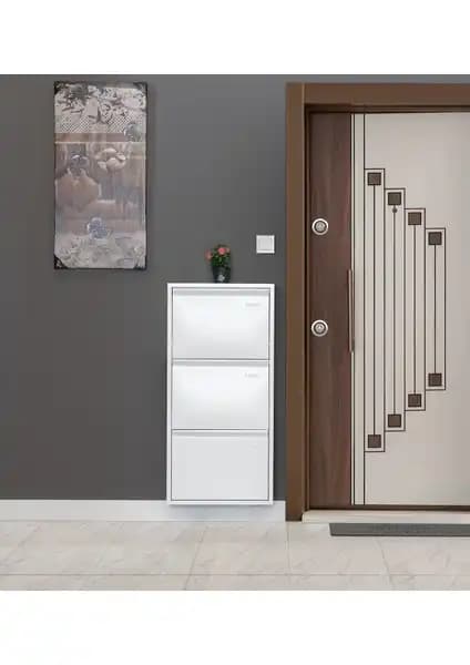 EVDEMO ve Kaser Beyaz 3'lü Metal Ayakkabılık Karşılaştırması ve Özellikleri 2
