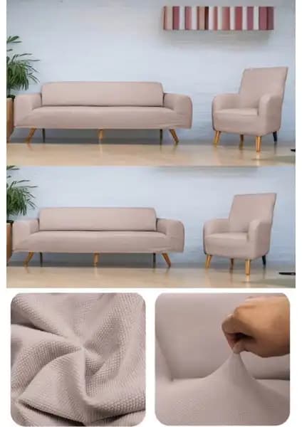 Faiend Jakarlı Düz Desen ve Riselerhome Balpeteği Koltuk Örtüsü Karşılaştırması 2