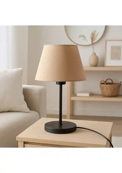 Homing Kumaş Başlık Siyah Gövde Abajur ve Vivido Modern Yatak Odası Abajur Karşılaştırması 1