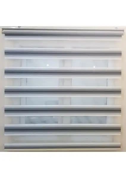Net Perde Gri Renk Geçişli Pilesiz Zebra Perde ve İstanbul Desenli Zebra Perde Karşılaştırması 1