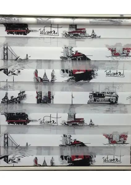 Net Perde Gri Renk Geçişli Pilesiz Zebra Perde ve İstanbul Desenli Zebra Perde Karşılaştırması 2