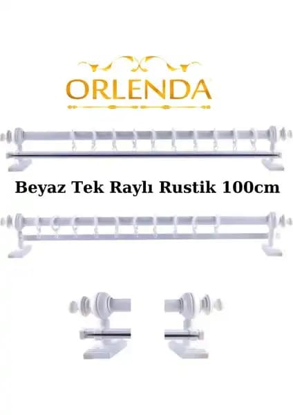 Orlenda Tek Raylı Rustik ve İzen Raysız Ahşap Klasik Rustik Perde Askısı Karşılaştırması 1
