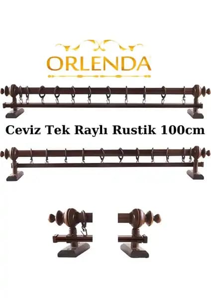 Orlenda Tek Raylı Rustik ve Perdemix Dekoratif Perde Ray Kornişi Karşılaştırması 1