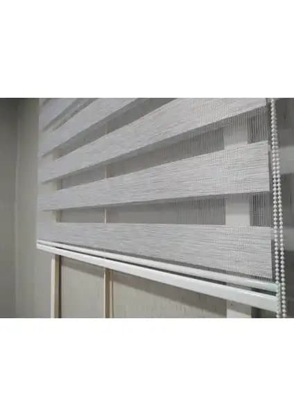Perde Karşılaştırması: Bizden Perde Brillant Etekli Gri Bambu ve Story Perde Soft Bamboo Gri Zebra 2