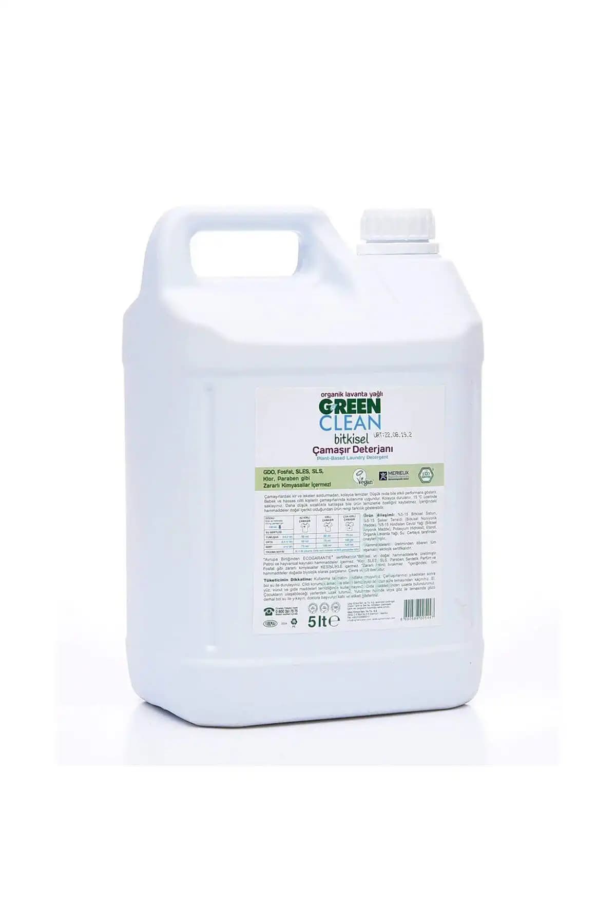 Green Clean Organik ve U Green Clean Bitkisel Sıvı Çamaşır Deterjanlarının Karşılaştırılması ve Özellikleri 2