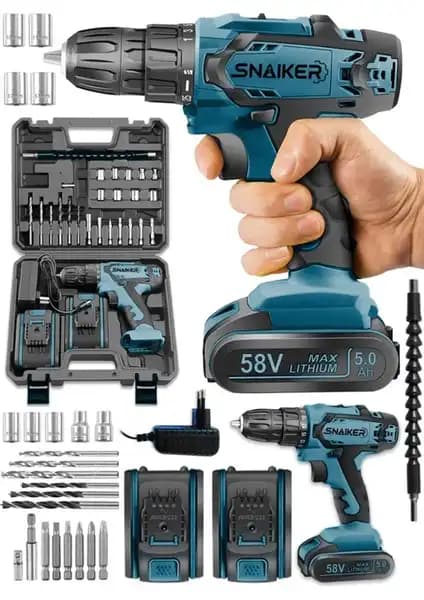 Snaiker 12 V 1.2 Ah ve 58 V 8 Ah Matkap Karşılaştırması ve Hangi Model Tercih Edilmeli 1