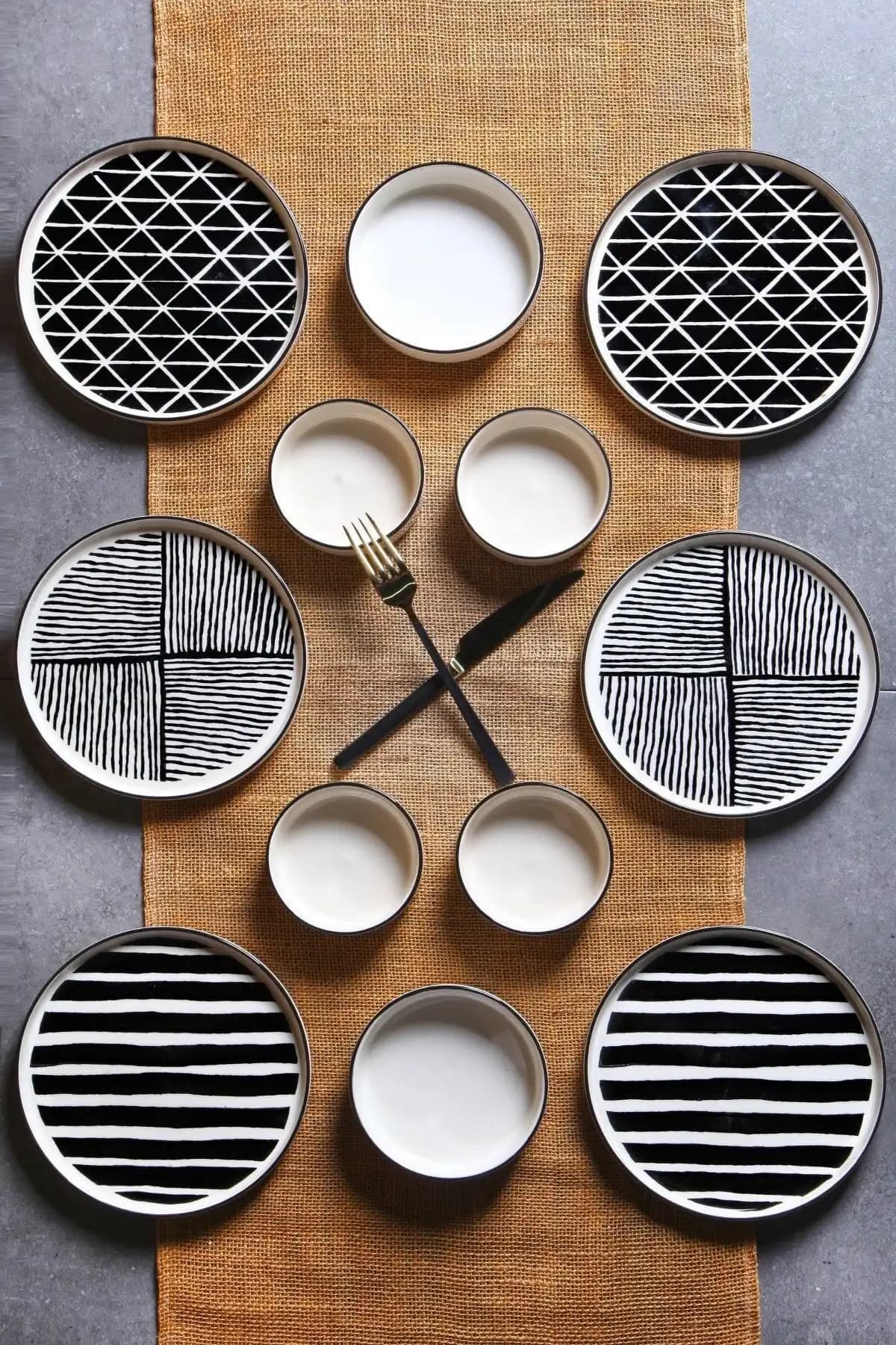 Kitchen Life 12 Parça 6 Kişilik Stackable Pop Black White Kahvaltı Takımı İnceleme ve Özellikleri