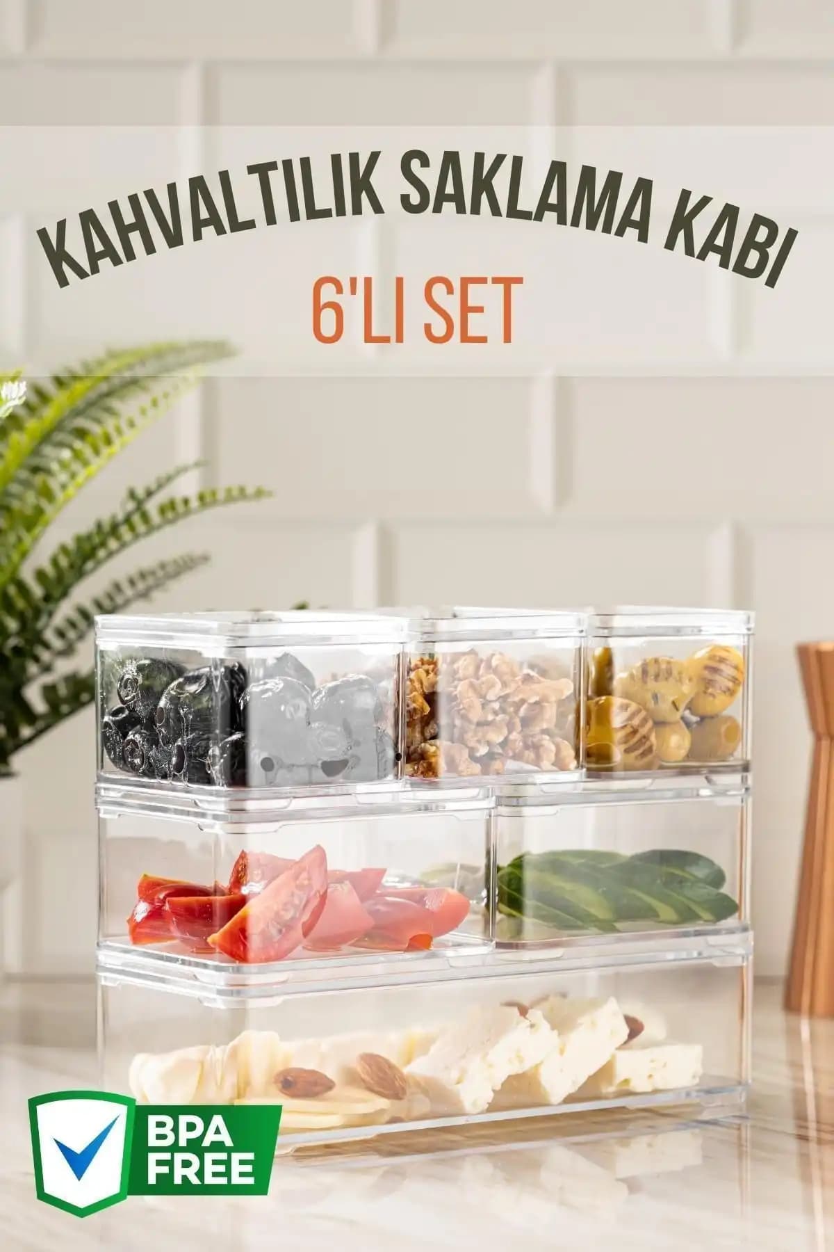 Nandy Home 6'lı Saklama Kabı Seti ile Mutfakta Pratik ve Şık Düzen Sağlama