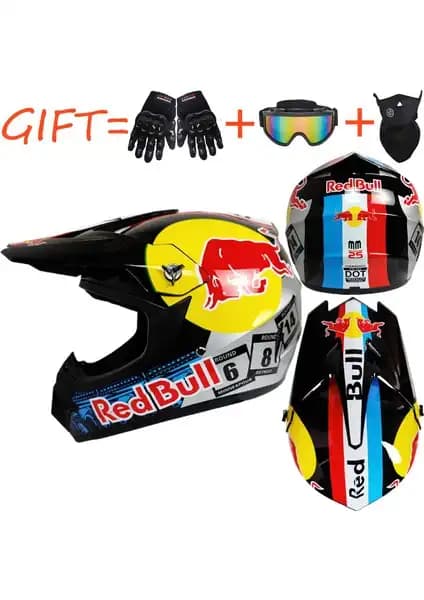 Mundo Venta Üç Parça Set Off-Road Açık Kask Güvenlik ve Konfor Sunan Spor Ekipmanı