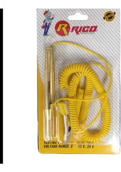 Rico Oto Kontrol Kalemi Metal Spiral Kablolu 6-24 V Güç ve Güvenilirlik Sunar