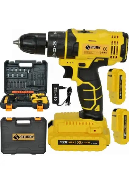 Sturdy Japon Techn 12V Çift Akülü Metal Mandren Darbeli Vidalama Matkap İncelemesi