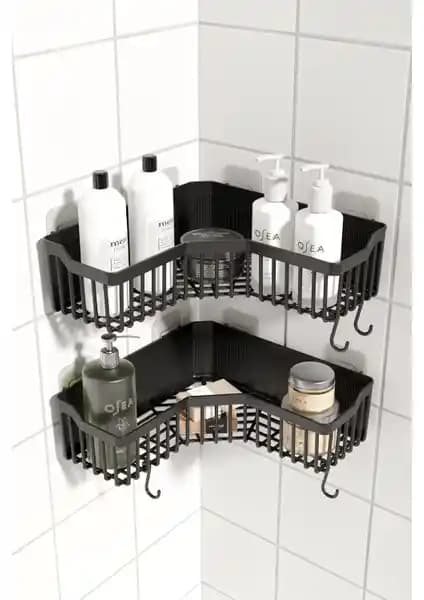 Ata Home Banyo Köşe Yapışkanlı Raf: Modern ve Pratik Köşe Düzenleyici Çözüm