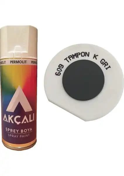 Akçalı 609 400 ml Tampon Koyu Gri Sprey Boya: Yüksek Kapatıcılık ve Dayanıklılık Sağlayan Çok Yönlü Boya