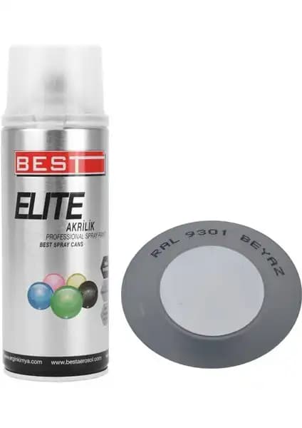 Best Elite Sprey Boya Ral 9301 Beyaz Eşya ve İç Mekân Dekorasyonu İçin Profesyonel Boya