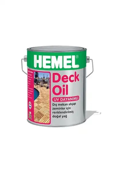 Hemel Deck Oil Dış Mekan Ahşap Zeminler İçin Renkli Yağ Koruma ve Estetik Sağlar