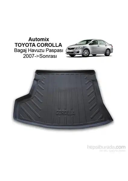Toyota Corolla Sedan 2007-2013 İçin Automix Bagaj Havuzu Koruma ve Düzenleme Çözümü