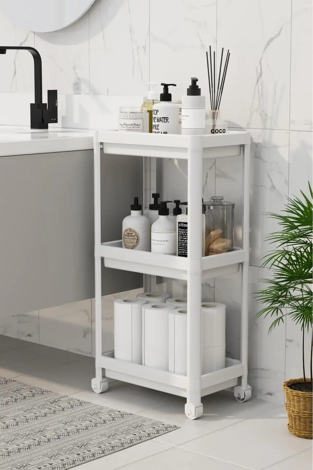 Omaş 3 Katlı ve SHELF UNIT 4 Katlı Banyo Rafları Karşılaştırması ve Kullanıcı Yorumları 1
