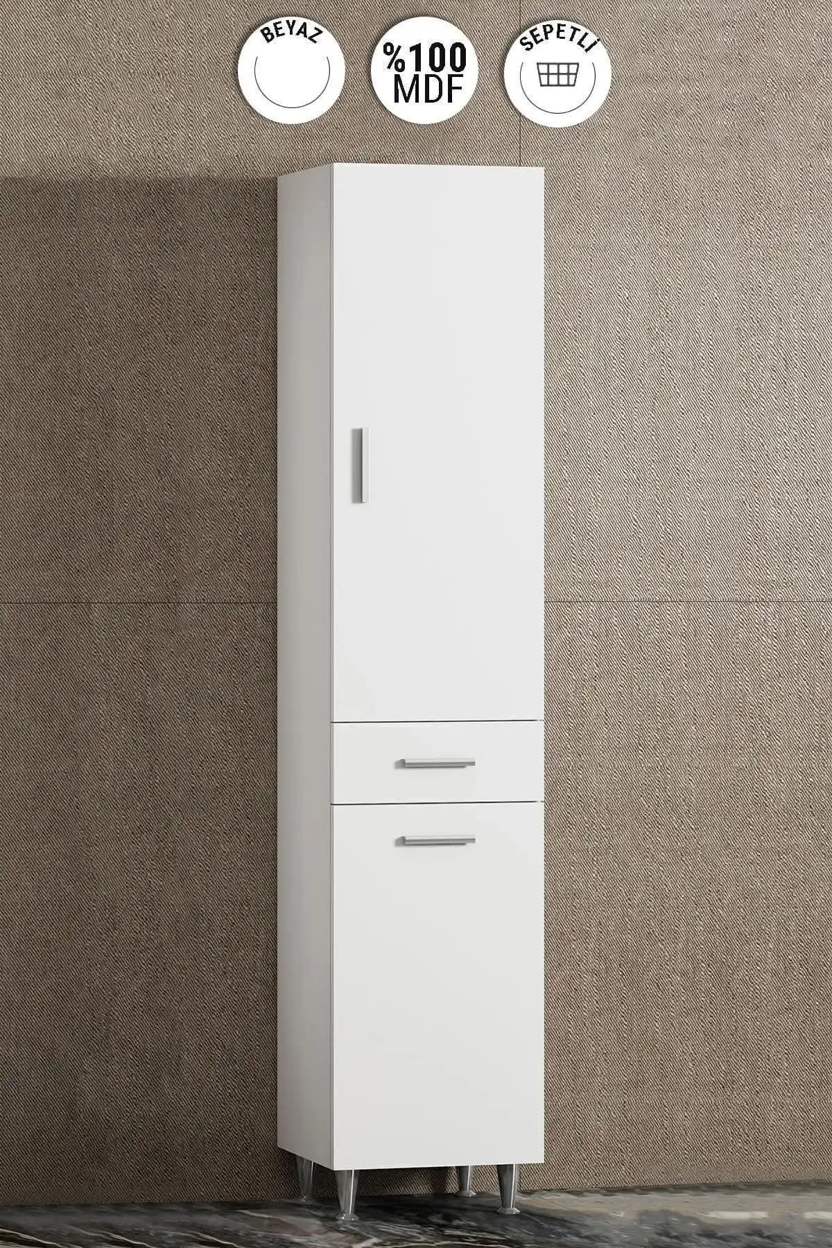 Haus Modüler Çamaşır Sepetli Dolap ile ÖZCEDEN 40 Cm Boy Dolap Mdf Beyaz Sepetli Karşılaştırması 2