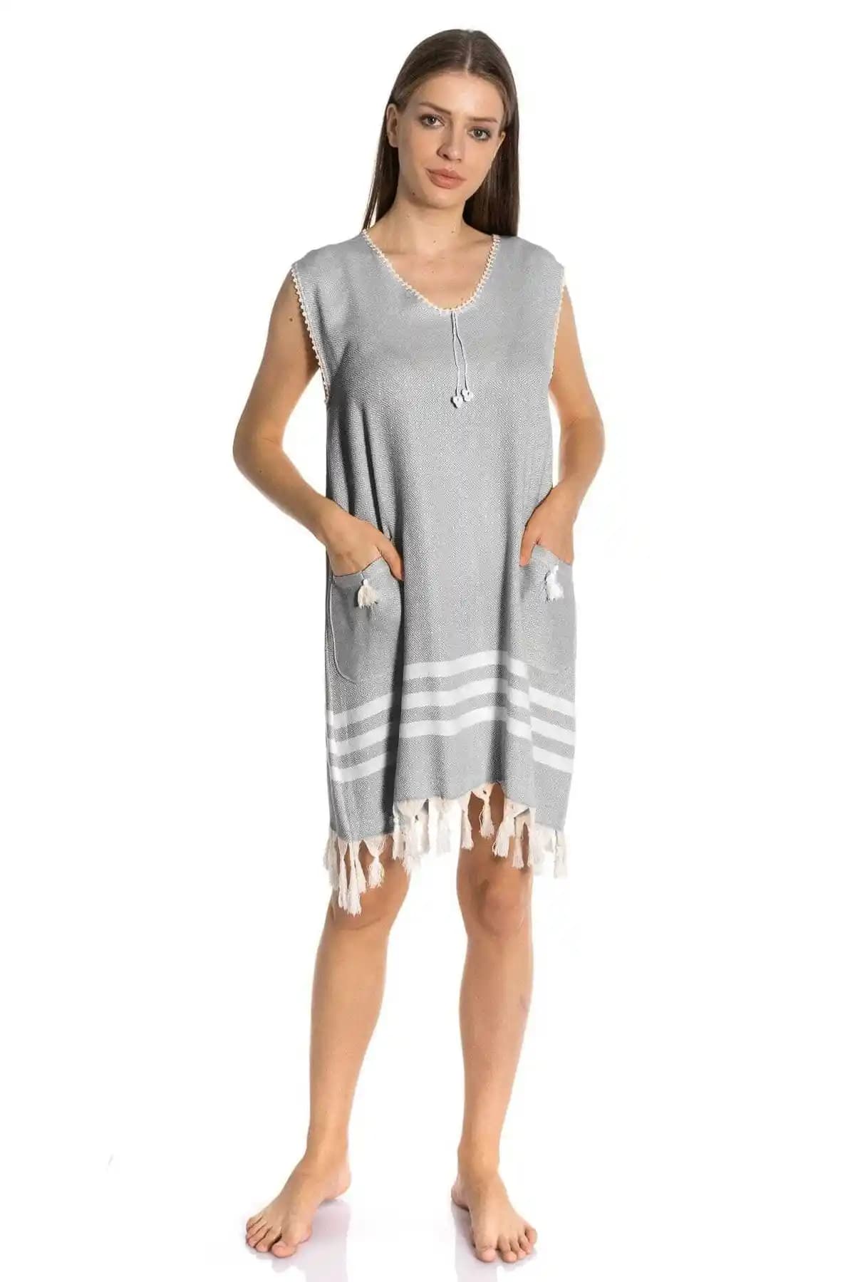 Peştemal Plaj Elbisesi Dekorasyon ve Şıklık Katacak Trend Parça