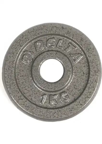 Delta Gri Döküm Plaka Çiftli 1 KG, Dayanıklı ve Estetik Spor Ağırlık Ürünü