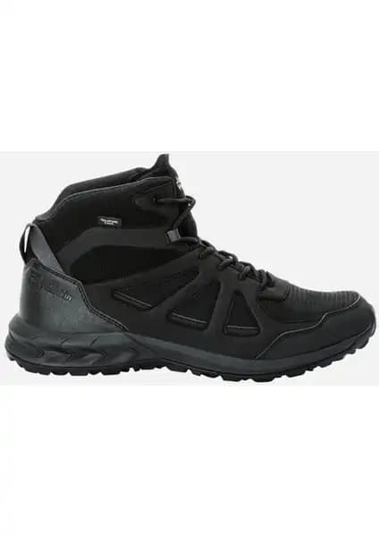 Jack Wolfskin Woodland 2 Texapore Mid Erkek Siyah Outdoor Bot: Dayanıklı ve Konforlu Doğa Yürüyüş Ayakkabısı