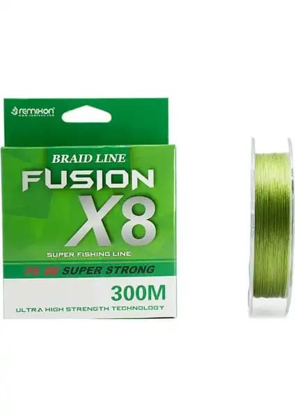Remixon Fusion 300m X8 Yeşil İp Misina: Dayanıklı ve Yüksek Performanslı Balıkçılık Malzemesi