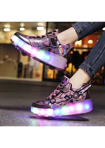 Sıtong LED Işıklı Paten Ayakkabısı: USB Şarjlı, Renkli ve Dayanıklı Tasarım