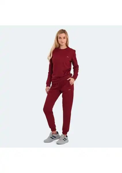 Slazenger OLINDA Kadın Eşofman Takımı Bordo: Şıklık ve Konforun Birleştiği Kış Spor Giyim Seçeneği