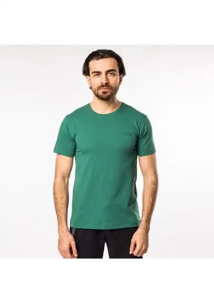 Slazenger SANDER KTN Erkek Tişört Koyu Yeşil: Modern ve Konforlu Günlük Spor Giyim Seçeneği